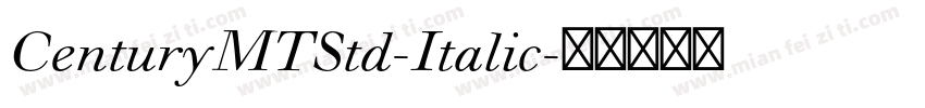 CenturyMTStd-Italic字体转换