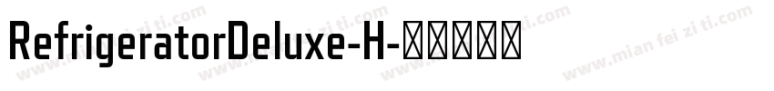 RefrigeratorDeluxe-H字体转换