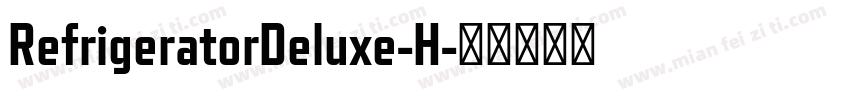 RefrigeratorDeluxe-H字体转换