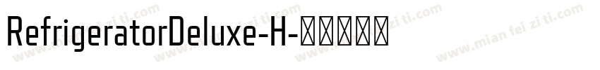 RefrigeratorDeluxe-H字体转换