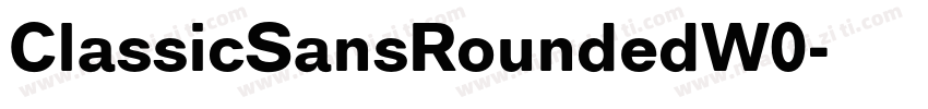ClassicSansRoundedW0字体转换