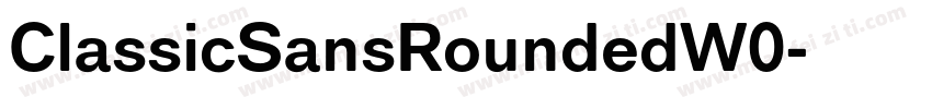 ClassicSansRoundedW0字体转换