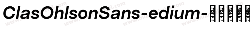 ClasOhlsonSans-edium字体转换