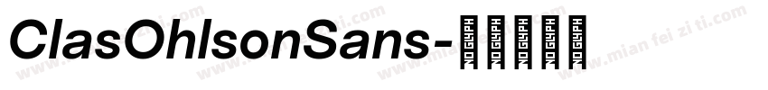 ClasOhlsonSans字体转换