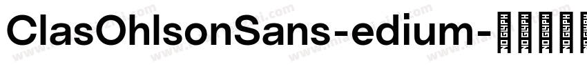 ClasOhlsonSans-edium字体转换