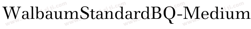WalbaumStandardBQ-Medium字体转换
