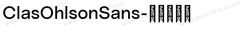 ClasOhlsonSans字体转换