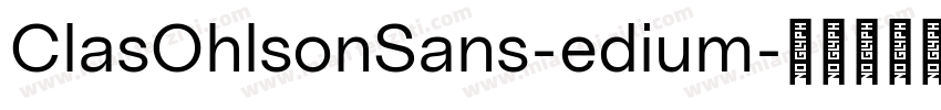 ClasOhlsonSans-edium字体转换