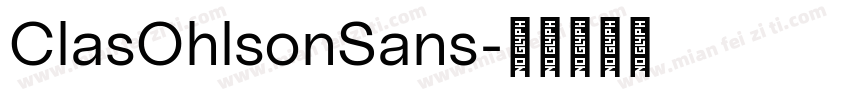 ClasOhlsonSans字体转换