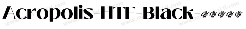 Acropolis-HTF-Black字体转换
