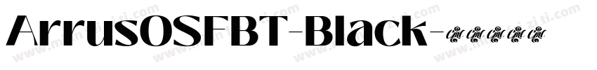 ArrusOSFBT-Black字体转换