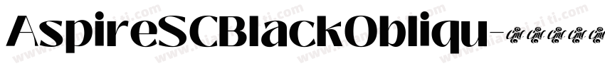 AspireSCBlackObliqu字体转换