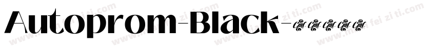 Autoprom-Black字体转换
