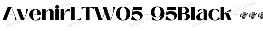AvenirLTW05-95Black字体转换