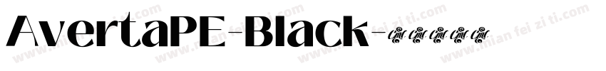 AvertaPE-Black字体转换