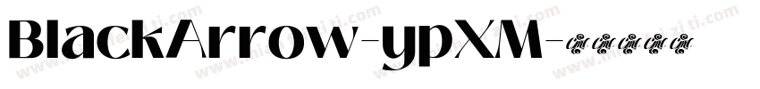 BlackArrow-ypXM字体转换