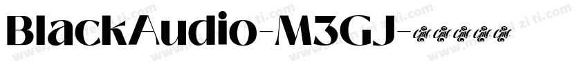 BlackAudio-M3GJ字体转换