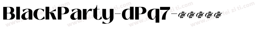 BlackParty-dPq7字体转换