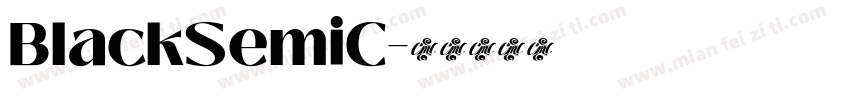 BlackSemiC字体转换