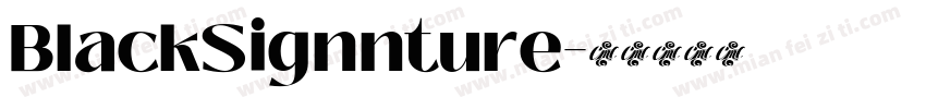 BlackSignnture字体转换
