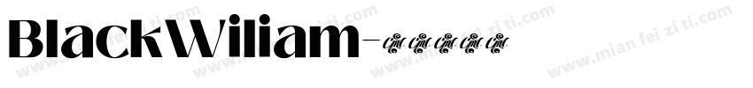 BlackWiliam字体转换