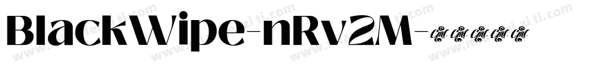 BlackWipe-nRv2M字体转换