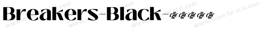 Breakers-Black字体转换