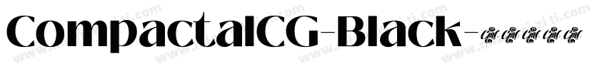 CompactaICG-Black字体转换