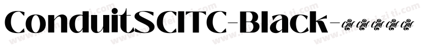 ConduitSCITC-Black字体转换