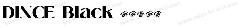 DINCE-Black字体转换