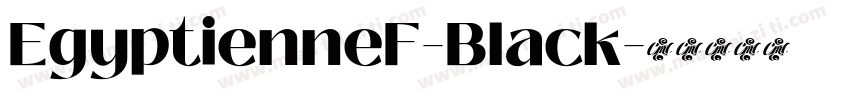 EgyptienneF-Black字体转换
