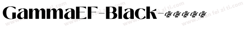 GammaEF-Black字体转换