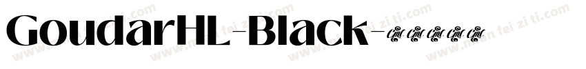 GoudarHL-Black字体转换