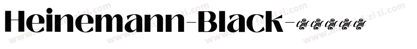 Heinemann-Black字体转换