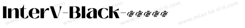 InterV-Black字体转换