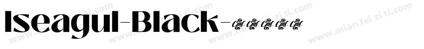 Iseagul-Black字体转换
