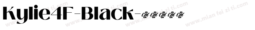 Kylie4F-Black字体转换