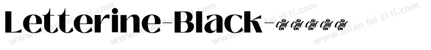 Letterine-Black字体转换
