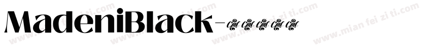 MadeniBlack字体转换