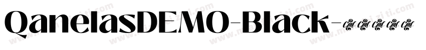 QanelasDEMO-Black字体转换