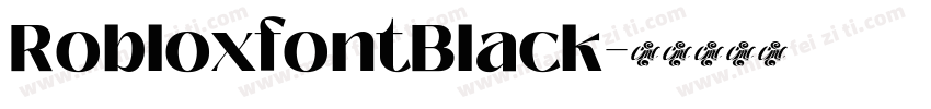 RobloxfontBlack字体转换