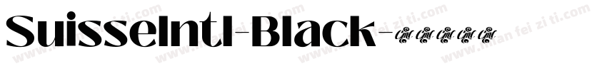 Suisselntl-Black字体转换