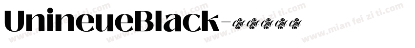 UnineueBlack字体转换