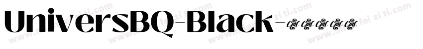 UniversBQ-Black字体转换