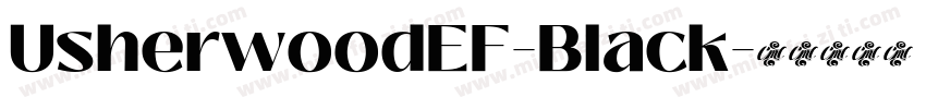 UsherwoodEF-Black字体转换