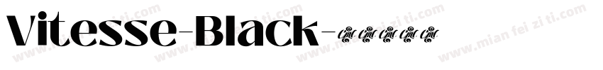 Vitesse-Black字体转换