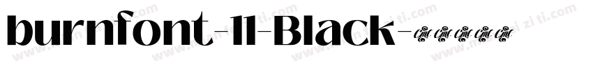burnfont-11-Black字体转换