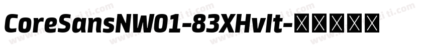 CoreSansNW01-83XHvIt字体转换