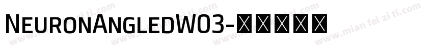 NeuronAngledW03字体转换