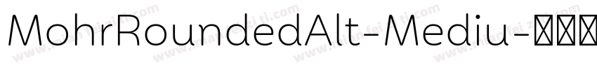 MohrRoundedAlt-Mediu字体转换